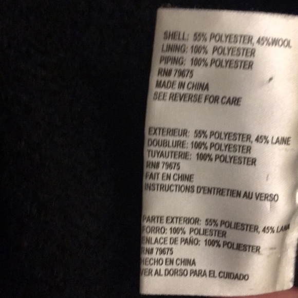 Michael Kors black wool moto jacket coat - Picture 6 of 7